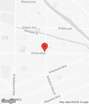Map of Taqueria El Tapatio Mexican Grill - 2501 W Victory Blvd, Burbank, CA, 91505, US
